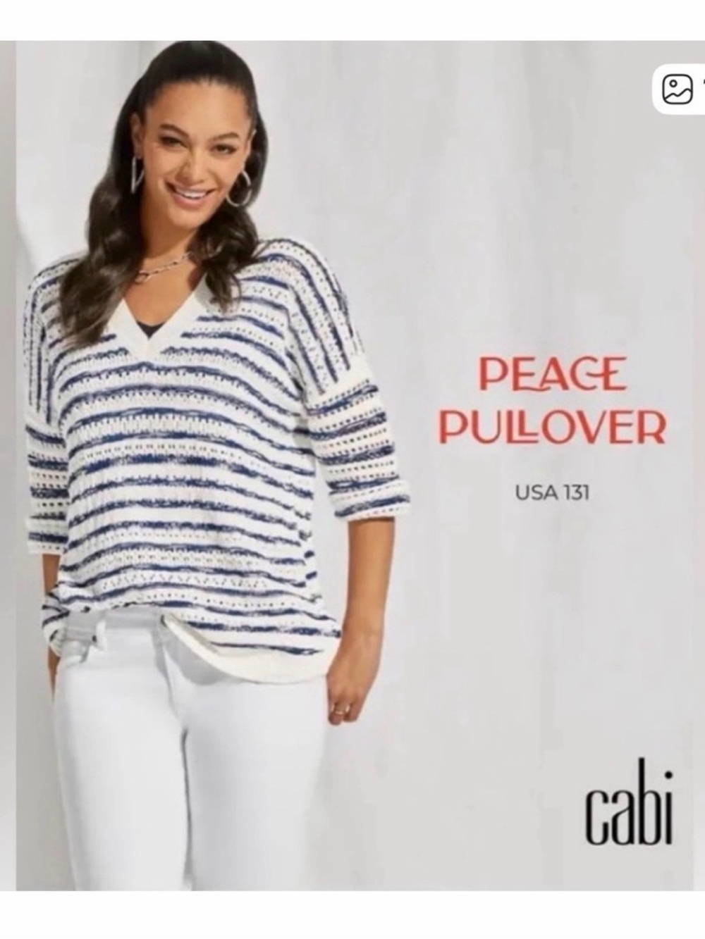 CAbi #6178 Peace Pullover Spring 22